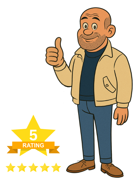 image of uncle providing a 5 star review