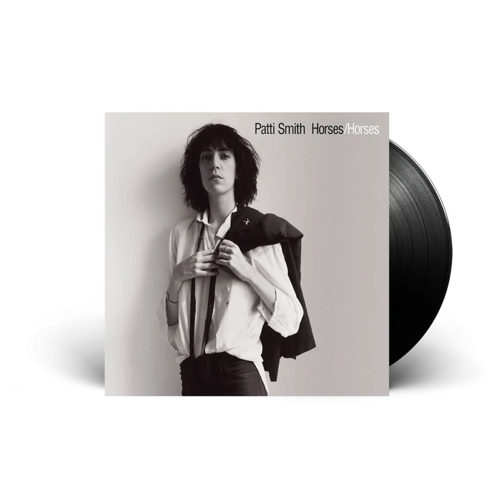 image of the vinyl album for patti smith horses 1975