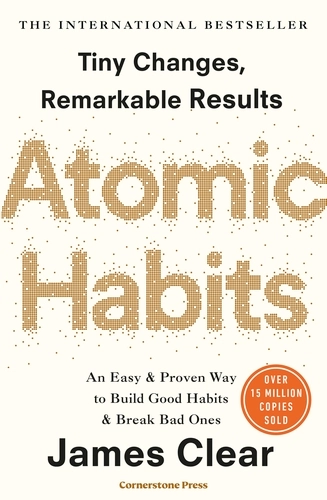 image of the front book cover of Atomic Habits (2018) by James Clear