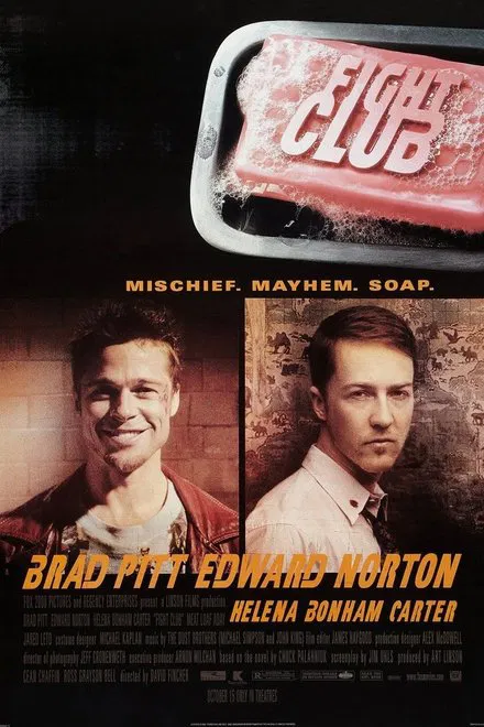 image of movie poster for fight club 1999