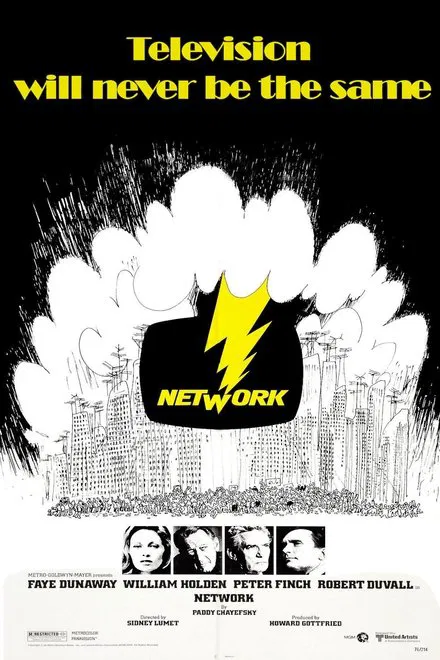 image of the movie poster from network 1976