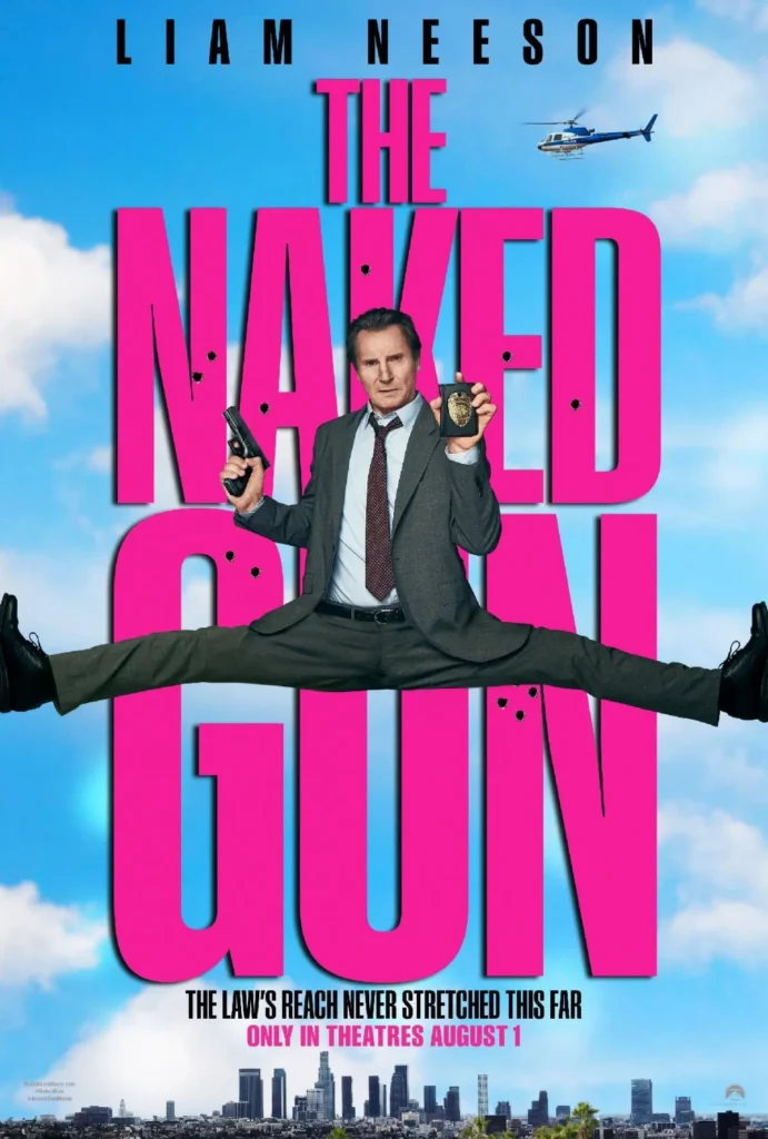 liam neeson in the naked gun 2025 movie poster