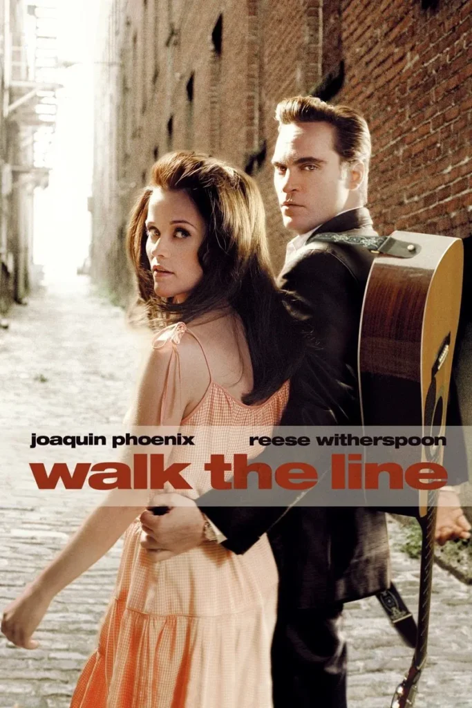 image of the movie poster for walk the line 2005