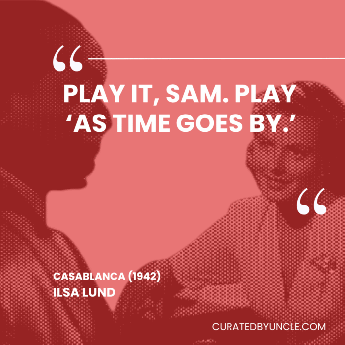 image from casablanca Most Mis - Quoted Movie Lines of All Time