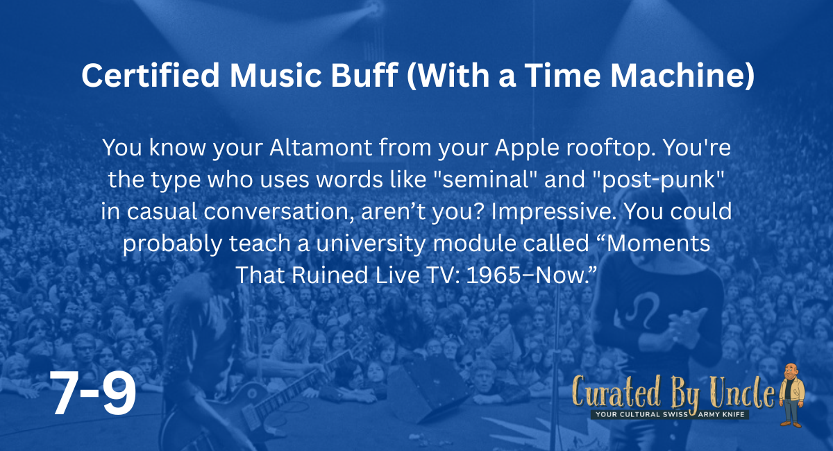 image for 7-9 result in the quiz Can You Name This Iconic Music Moment Quiz | Curated by Uncle