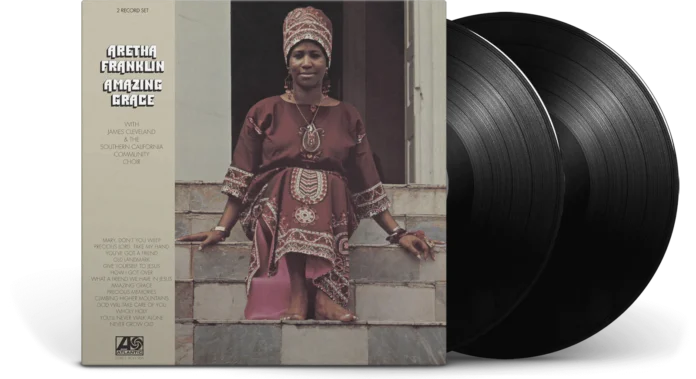 image of the vinyl album cover for amazing grace by aretha Franklin 1972 the 50 greatest live albums of all time curated by uncle