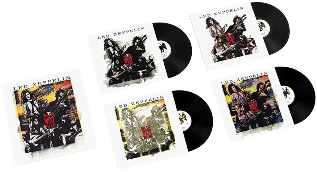 image of the vinyl album cover for how the west was won by led zeppelin 2003 the 50 greatest live albums of all time curated by uncle