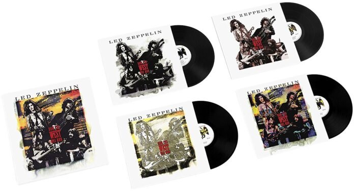 image of the vinyl album cover for how the west was won by led zeppelin 2003 the 50 greatest live albums of all time curated by uncle
