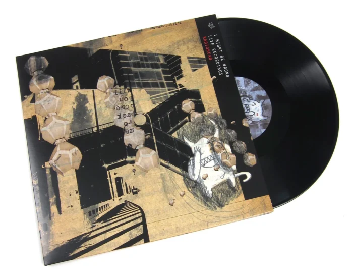 image of the vinyl album cover for I might be wrong live recordings by radiohead 2001 the 50 greatest live albums of all time curated by uncle
