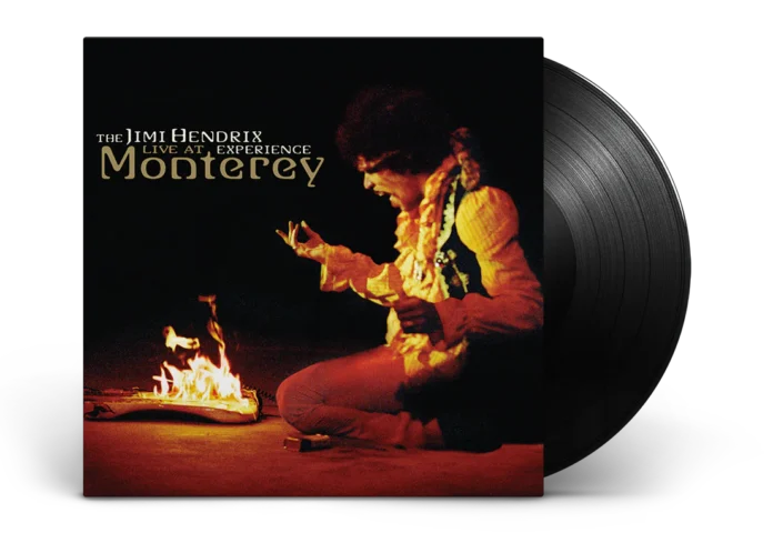 image of the vinyl album cover for live at Monterey by the jimi hendrix experience 1967 the 50 greatest live albums of all time curated by uncle