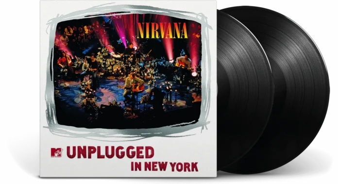 image of the vinyl album cover for mtv unplugged in new york by nirvana 1994 the 50 greatest live albums of all time curated by uncle