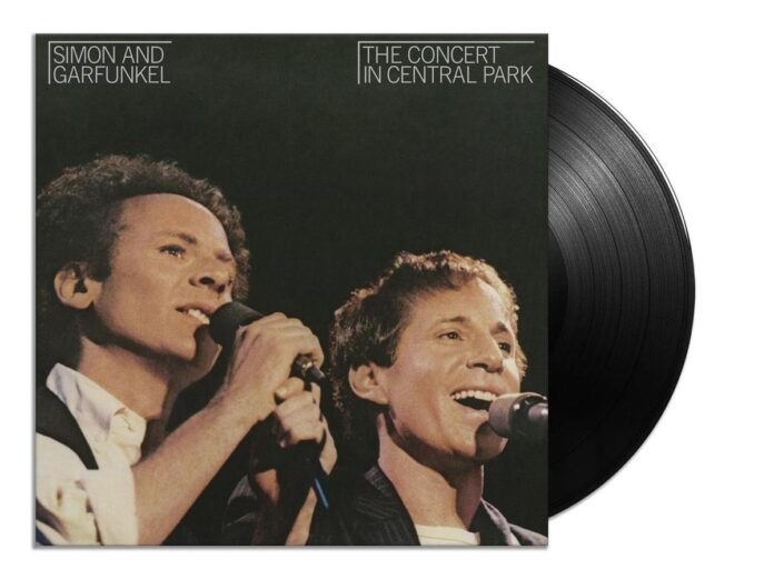 image of the vinyl album cover for the concert in central park by simon & garfunkel 1982 the 50 greatest live albums of all time curated by uncle