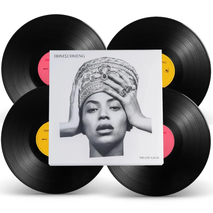 image of the vinyl album cover for beyonce homecoming 2018 the 50 greatest live albums of all time curated by uncle