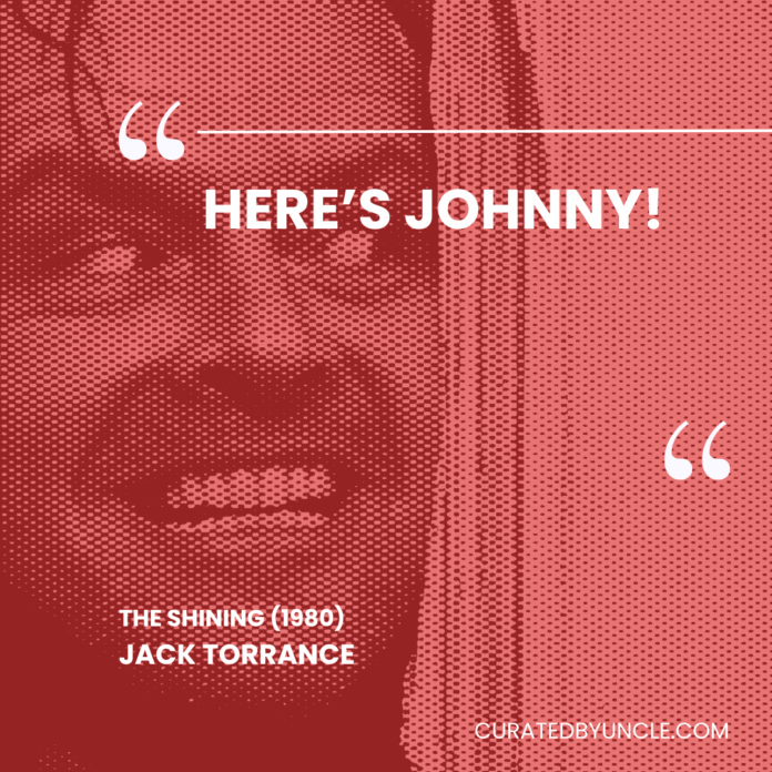 image from the shining Most Mis - Quoted Movie Lines of All Time