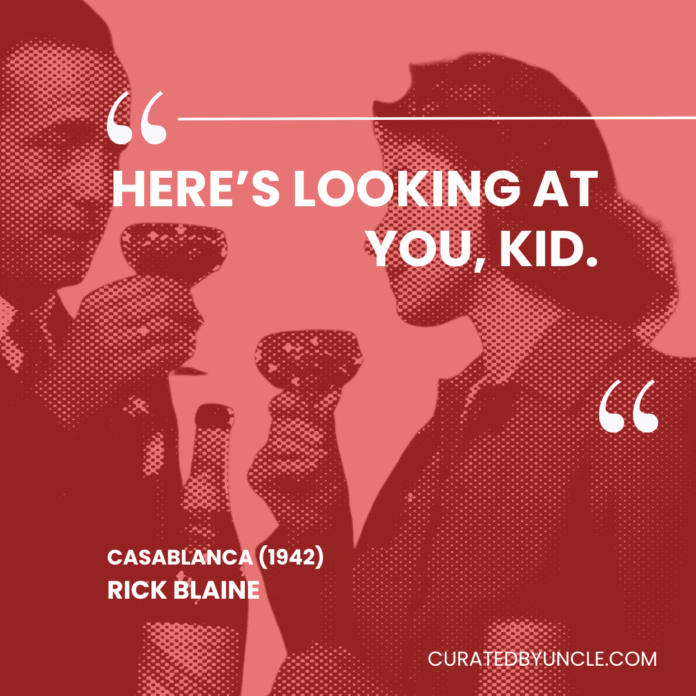 image from casablanca Most Mis - Quoted Movie Lines of All Time