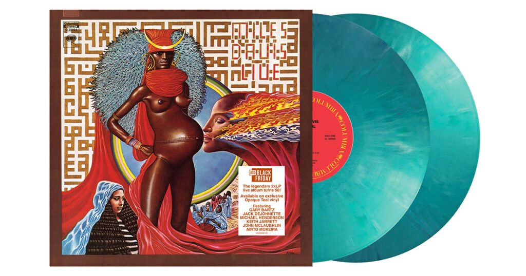 image of the vinyl album cover for live evil by miles davis 1971 the 50 greatest live albums of all time curated by uncle