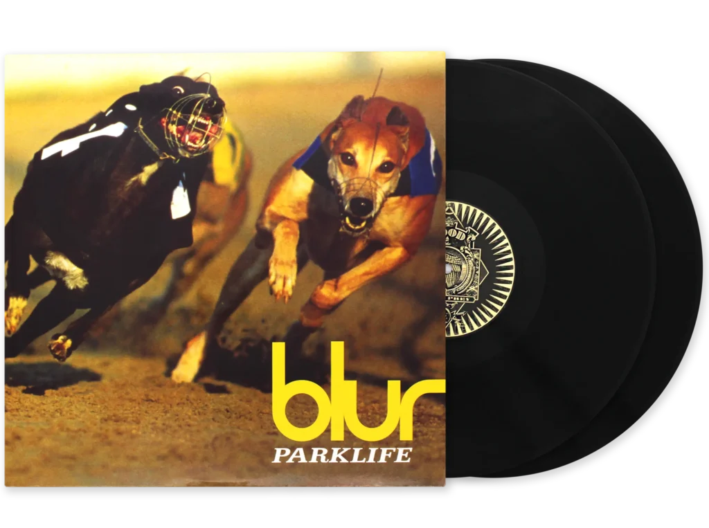 image of the vinyl album cover for parklife by blur 1994