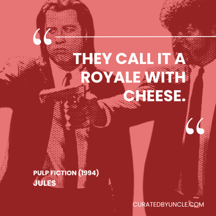 image from pulp fiction Most Mis - Quoted Movie Lines of All Time