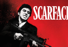 Scarface (1983): Cocaine, Carnage and Capitalism With a Chainsaw image of al pacino as tony montana in scarface 1983