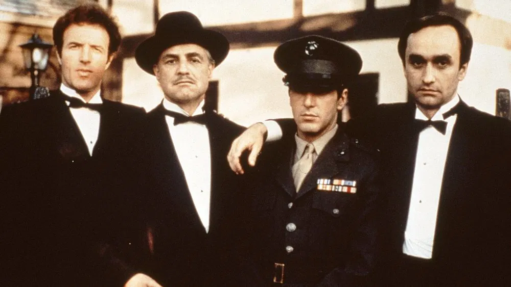 image of the Corleone family from the 1972 movie the godfather