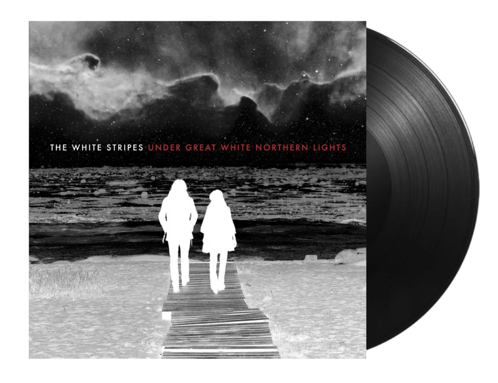 image of the vinyl album cover for under great white northern lights by the white stripes 2010 the 50 greatest live albums of all time curated by uncle