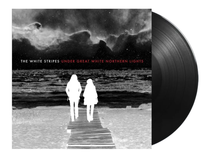 image of the vinyl album cover for under great white northern lights by the white stripes 2010 the 50 greatest live albums of all time curated by uncle