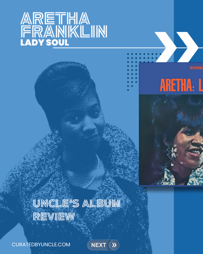 stylised image aretha franklin from the band hole with the album cover for the album lady soul 