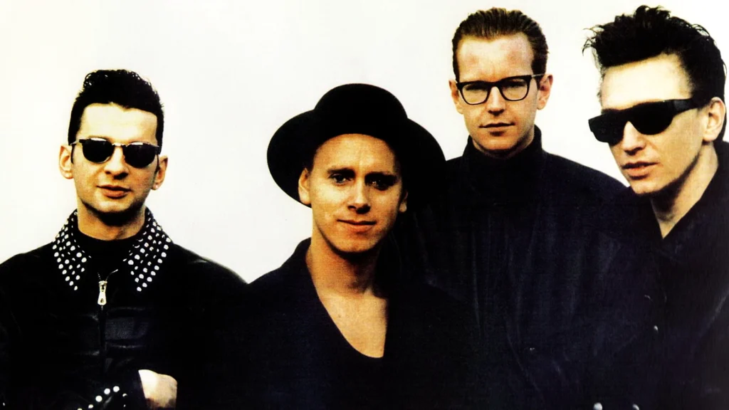 photograph of the english synth rock band Depeche Mode
