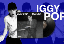 Iggy Pop | The Idiot | 1977: Berlin, Bleakness and the Birth of Post-Punk stylised image of iggy pop with the album cover for the idiot