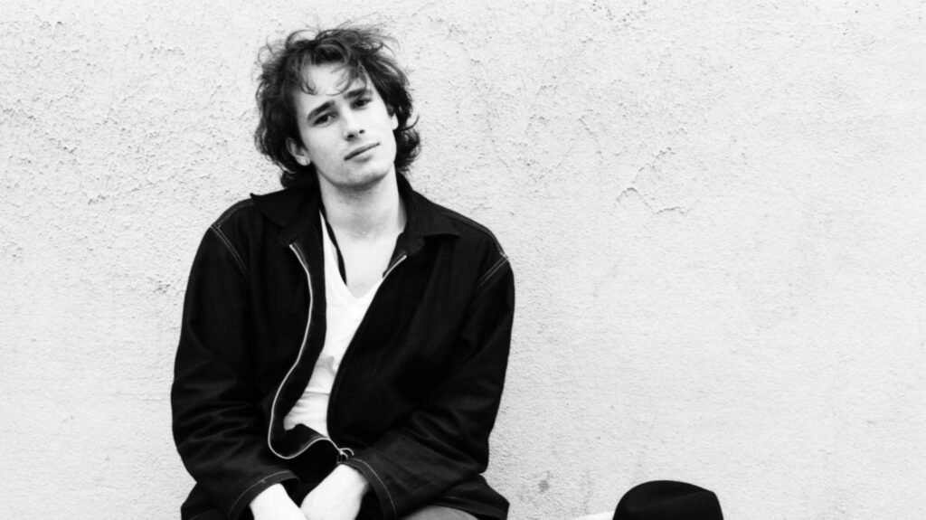 black and white photo of jeff buckley