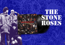 The Stone Roses | Second Coming | 1994: The Album That Split a Nation stylised image of the stone roses with the vinyl album cover for second coming (1994)